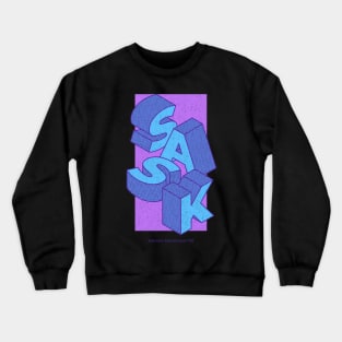 Cubist Sask A Vision in Blue and Purple Crewneck Sweatshirt